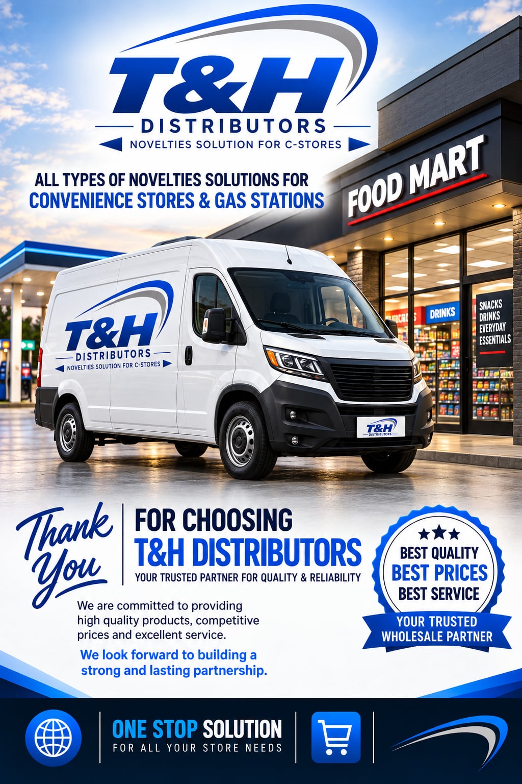 T&H Distributors delivery process — from warehouse to store display